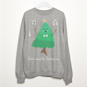 Rockin Around The Christmas Tree Women's Sweatshirt from Not On The High Street