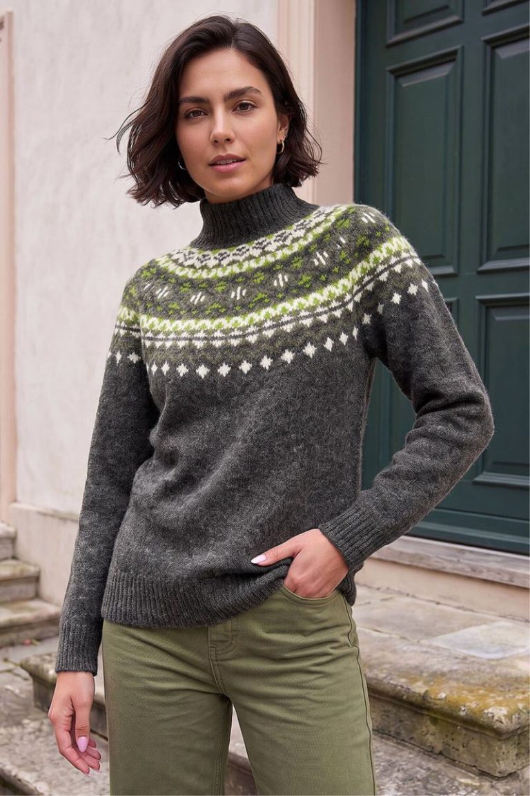 Roman Dark Grey Fairisle Knit Jumper 14 Christmas jumper from Matalan