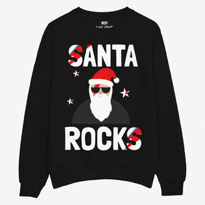 Santa Rocks Men's Christmas Jumper from Not On The High Street