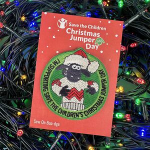 Save The Children | Christmas Jumper Day Sew On Patch from Not On The High Street