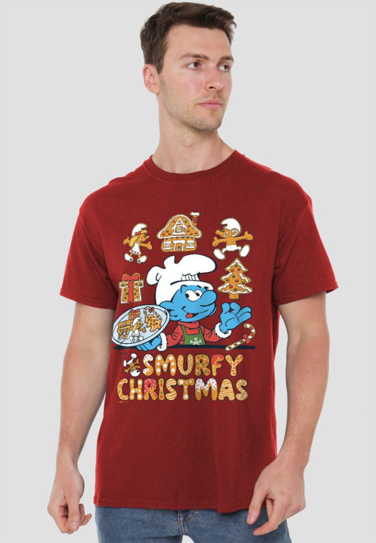 Smurfs Smurfy Christmas Cookies T Shirt, Cardinal from Debenhams