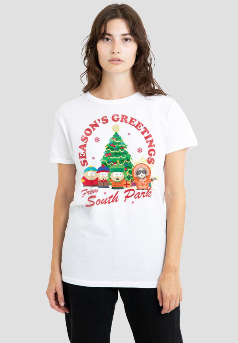 South Park Group Christmas T-Shirt, White from Debenhams