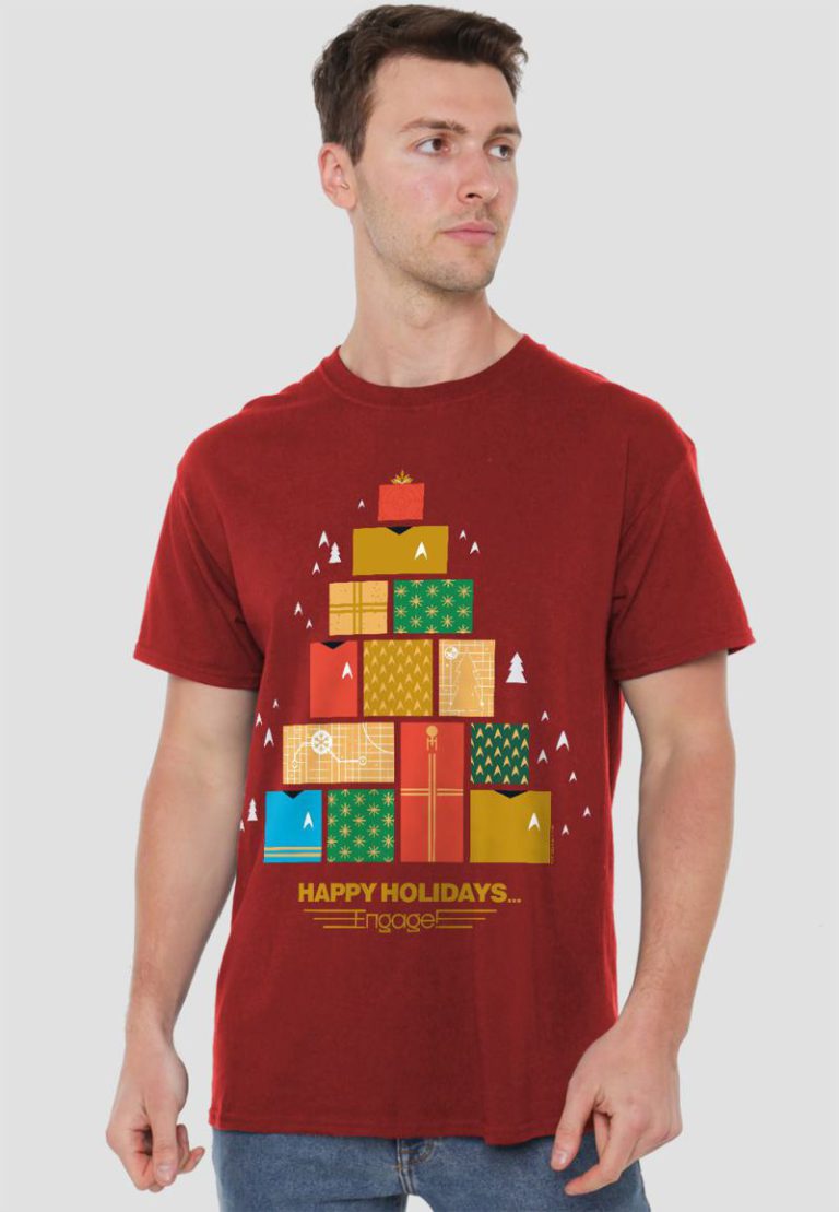 Star Trek The Original Series Christmas Happy Holidays Gifts T Shirt, Cardinal from Debenhams
