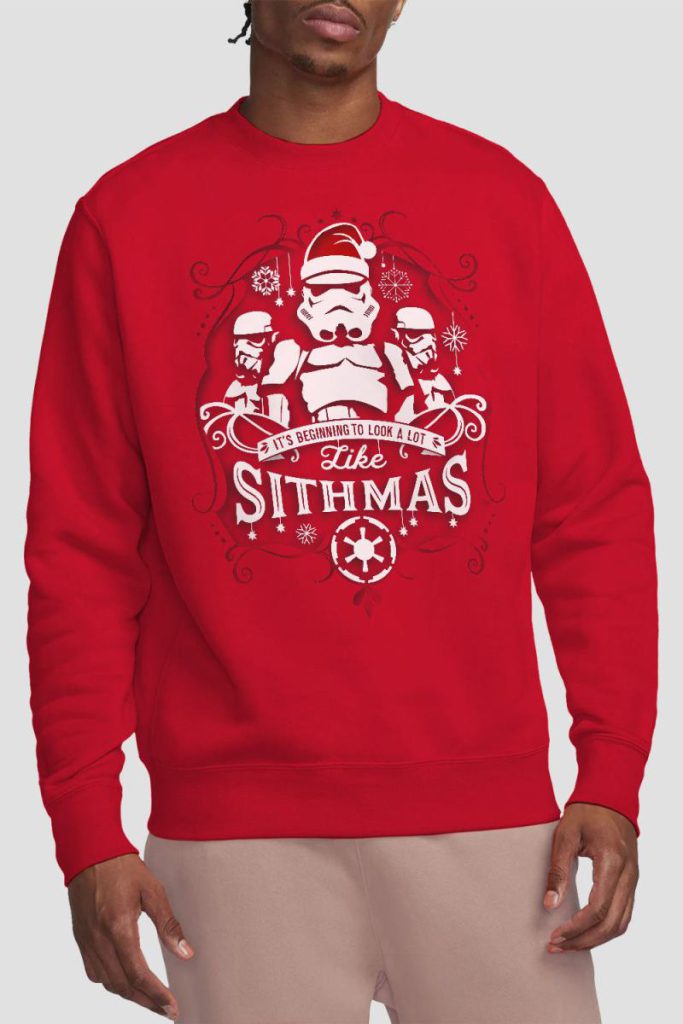 Star Wars Christmas Beginning To Look A lot Like Sithmas Sweatshirt Red from Debenhams