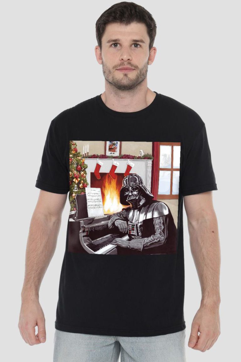 Star Wars Darth Vader Christmas Carols Mens T-Shirt Black from Debenhams