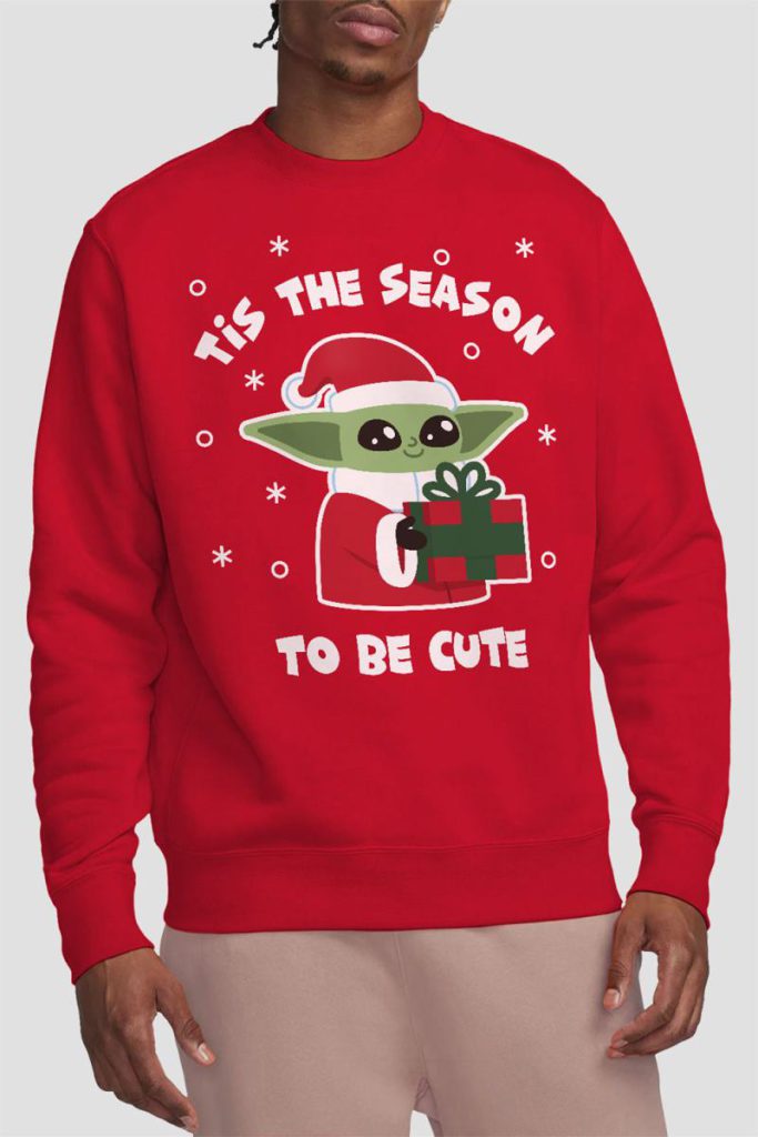 Star Wars The Mandalorian Grogu Tis The Christmas Season Sweatshirt Red from Debenhams