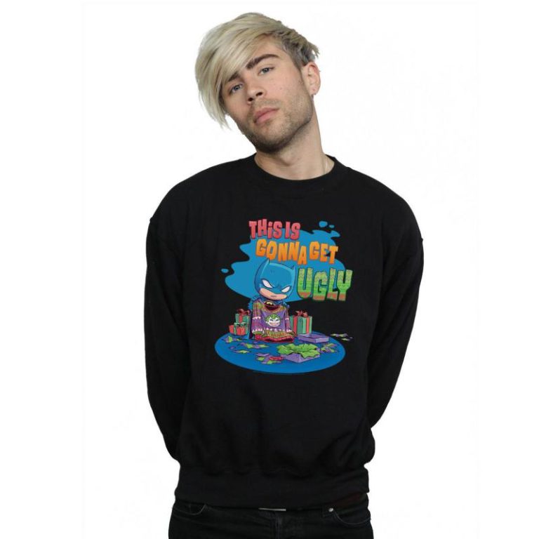 Super Friends Batman Joker Christmas Jumper Sweatshirt from Debenhams