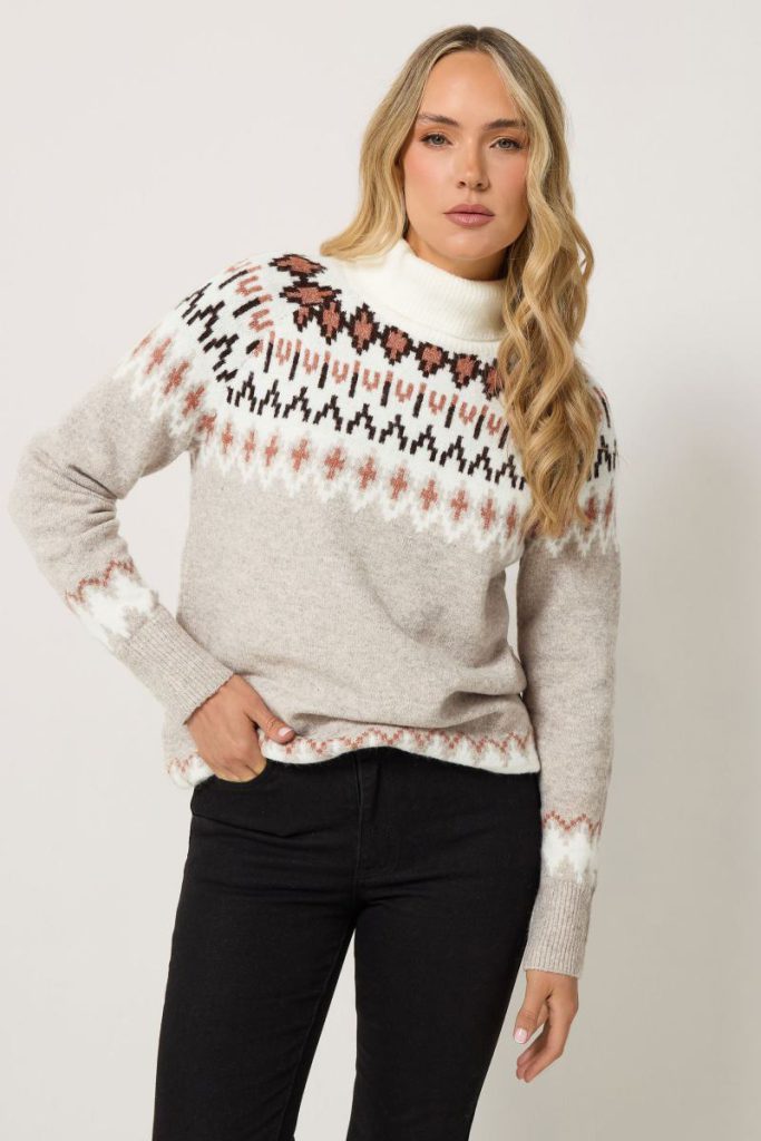 Tall Fairisle Roll Neck Jumper Christmas jumper from Debenhams