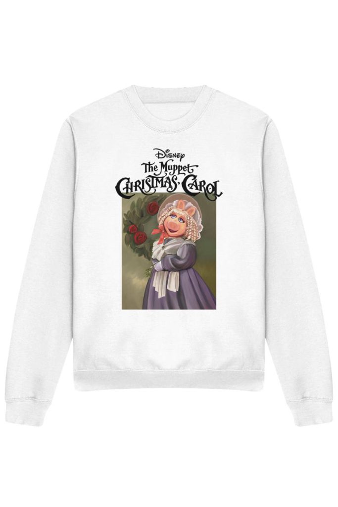 The Muppets Christmas Carol Miss Piggy Sweatshirt, White from Debenhams