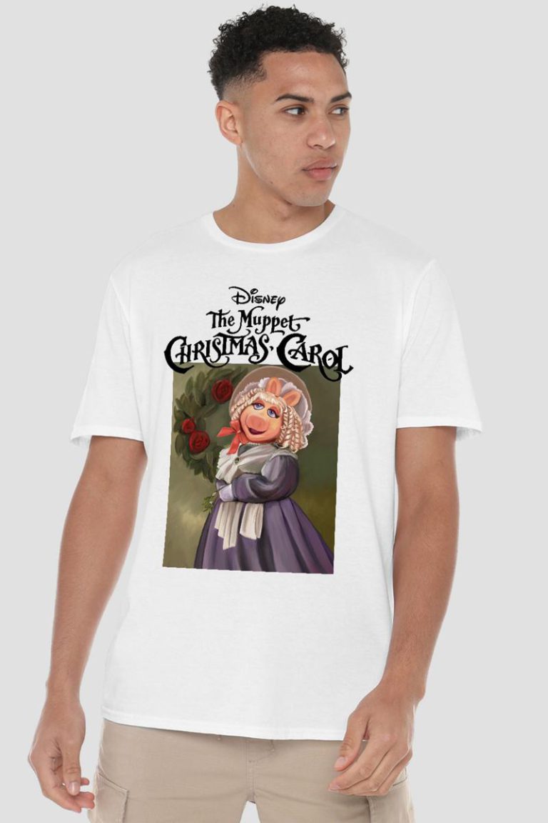The Muppets Christmas Carol Miss Piggy T Shirt, White from Debenhams