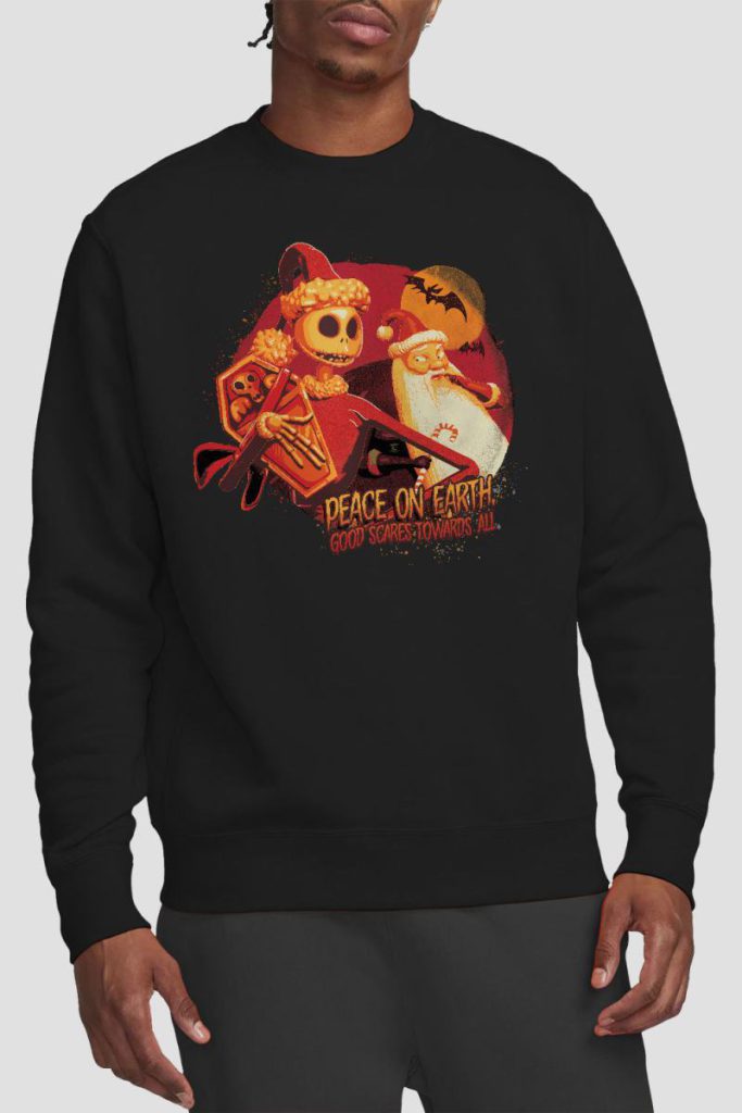 The Nightmare Before Christmas Good Scares Towards All Sweatshirt Black from Debenhams