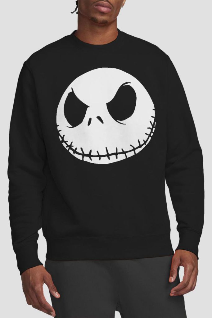 The Nightmare Before Christmas Jack Face Black Sweatshirt Black from Debenhams