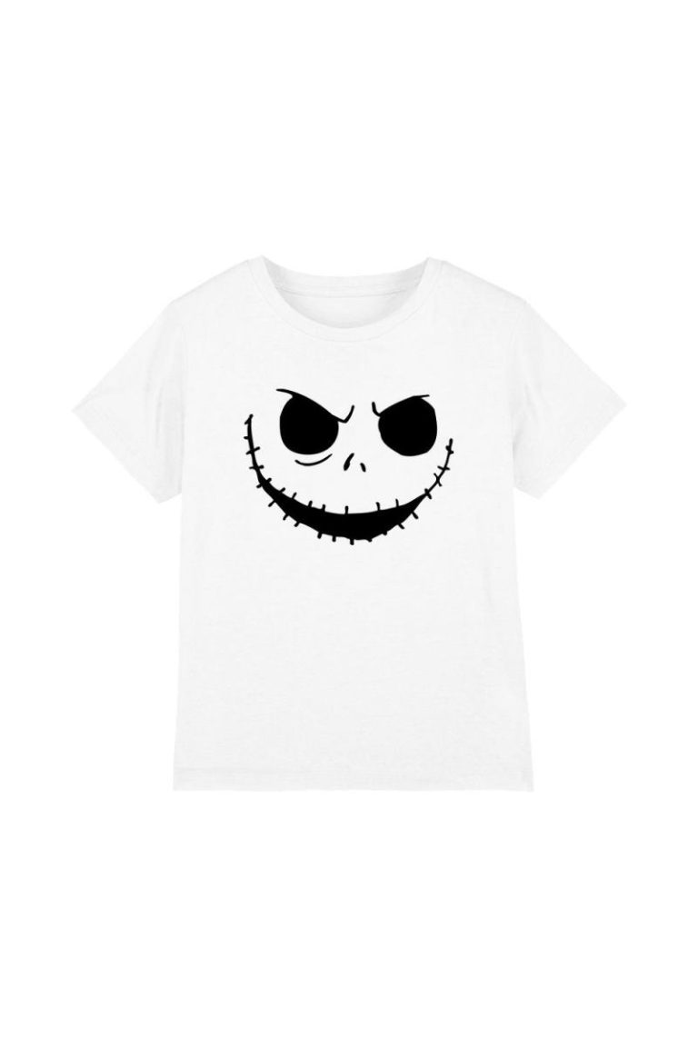 The Nightmare Before Christmas Jack Face White Kids T-Shirt White from Debenhams
