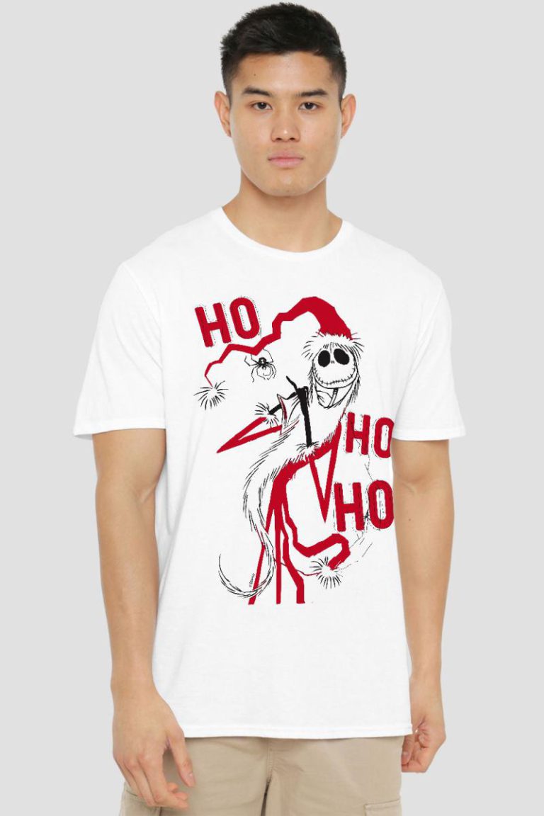 The Nightmare Before Christmas Jack Santa Mens T-Shirt White from Debenhams
