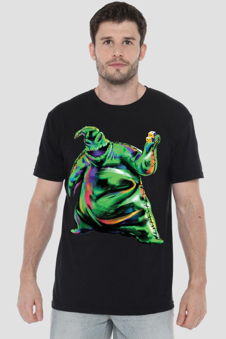 The Nightmare Before Christmas Painted Oogie Boogie Mens T-Shirt Black from Debenhams