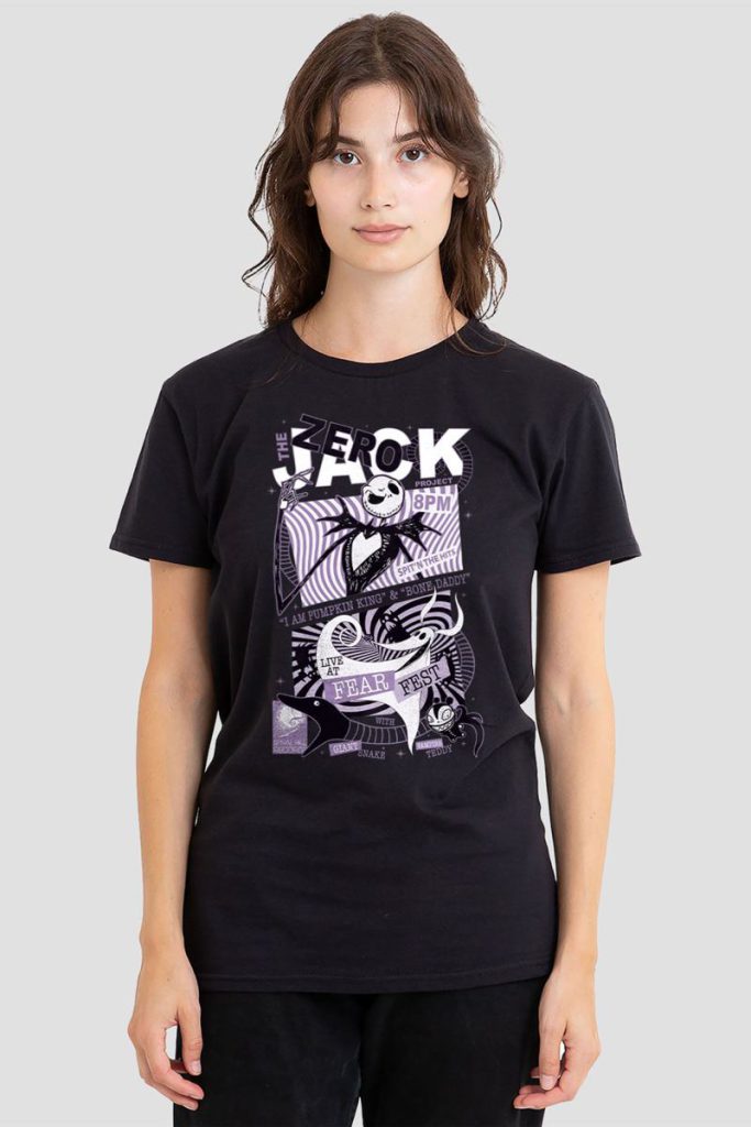 The Nightmare Before Christmas Pumpkin King Fear Fest Tee, Black from Debenhams