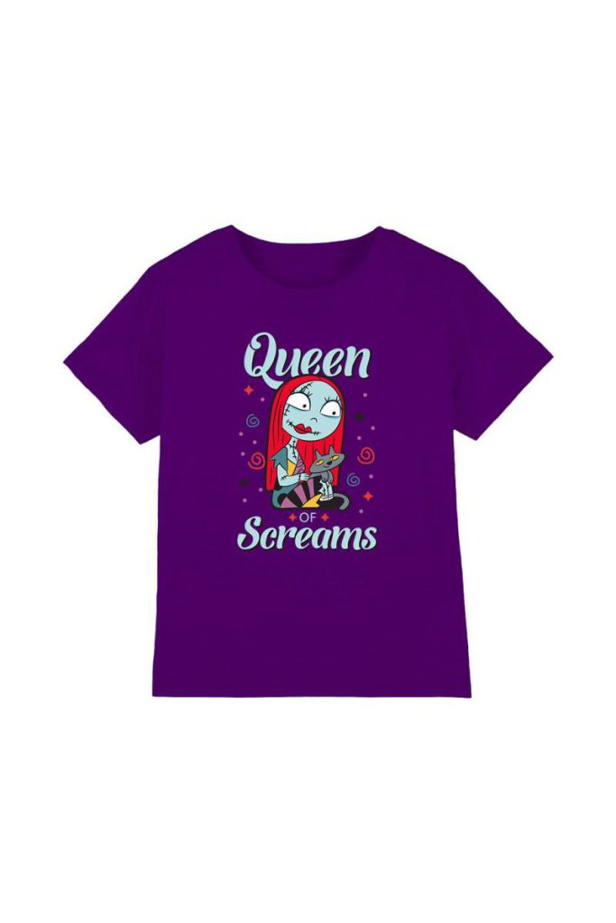 The Nightmare Before Christmas Queen Sally Kids T-Shirt Purple from Debenhams