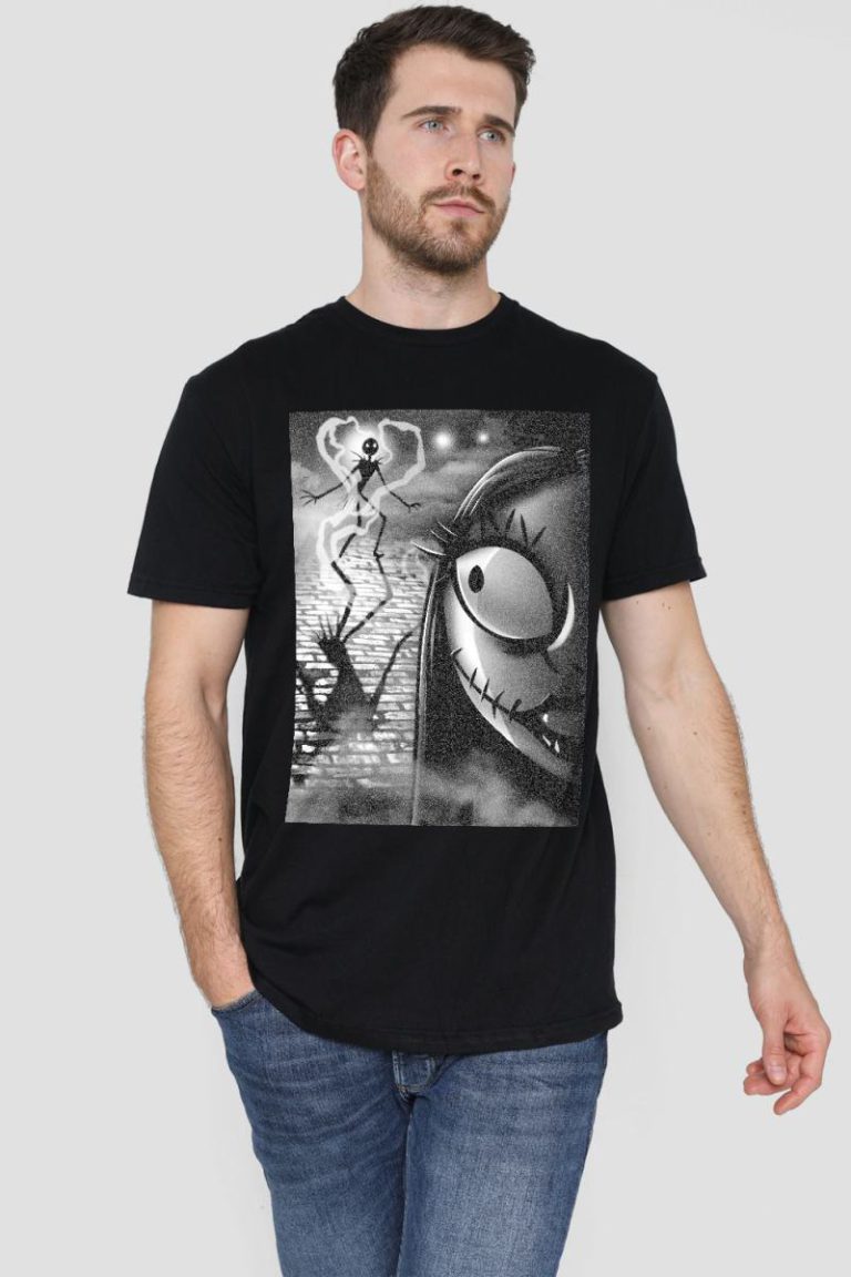 The Nightmare Before Christmas Sally Close Up Mens T-Shirt Black from Debenhams