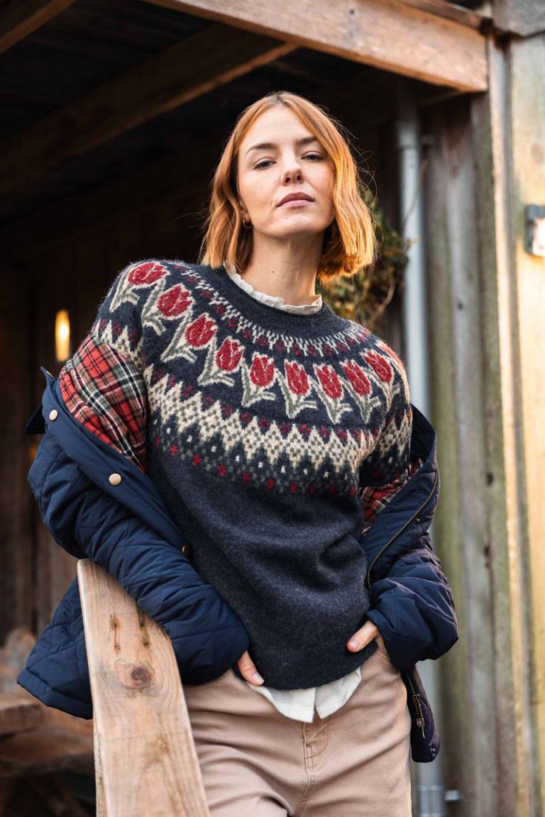 Tulips Floral Fair Isle Jumper Christmas jumper from Debenhams