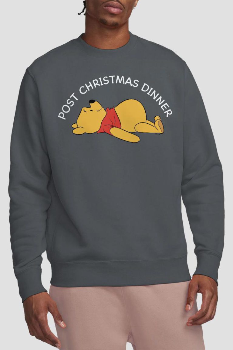 Winnie The Pooh Christmas Dinner Sweatshirt Charcoal from Debenhams