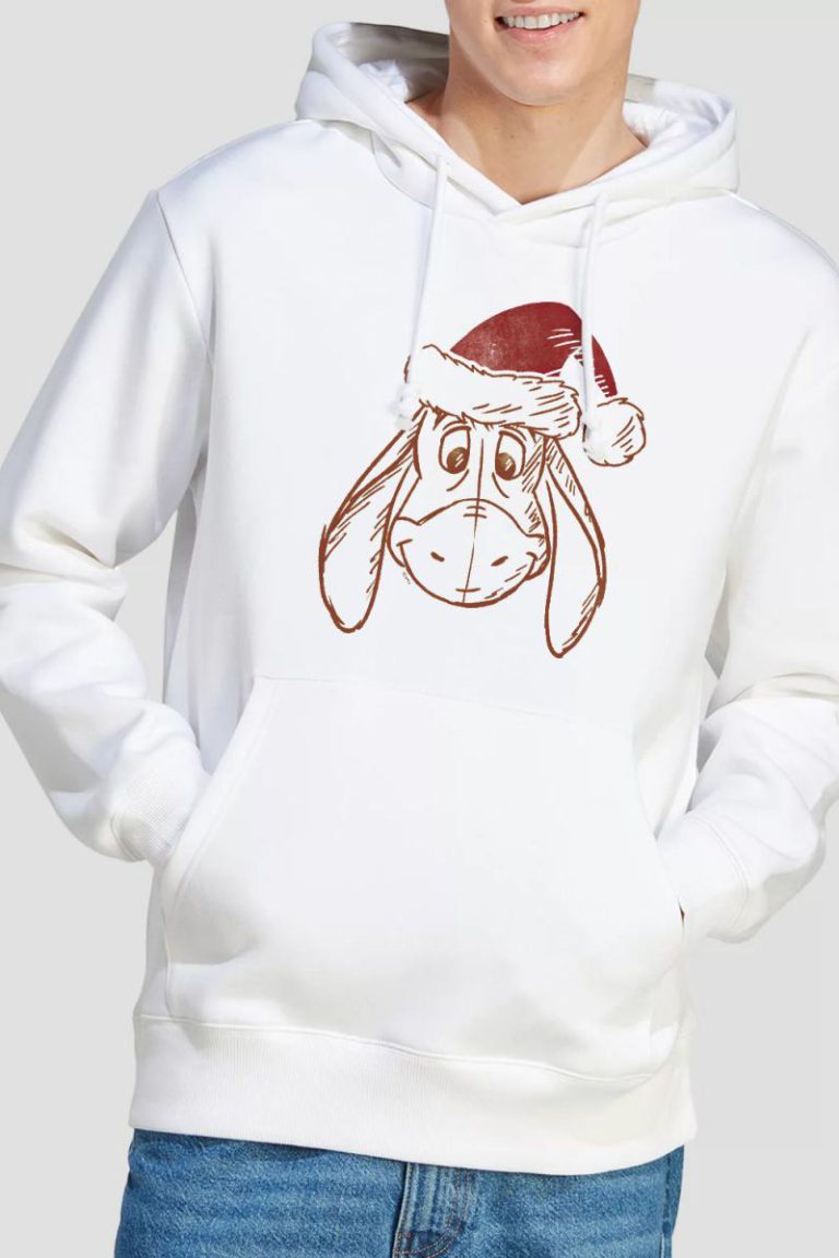 Winnie The Pooh Eeyore Christmas Hat Hoodie White from Debenhams