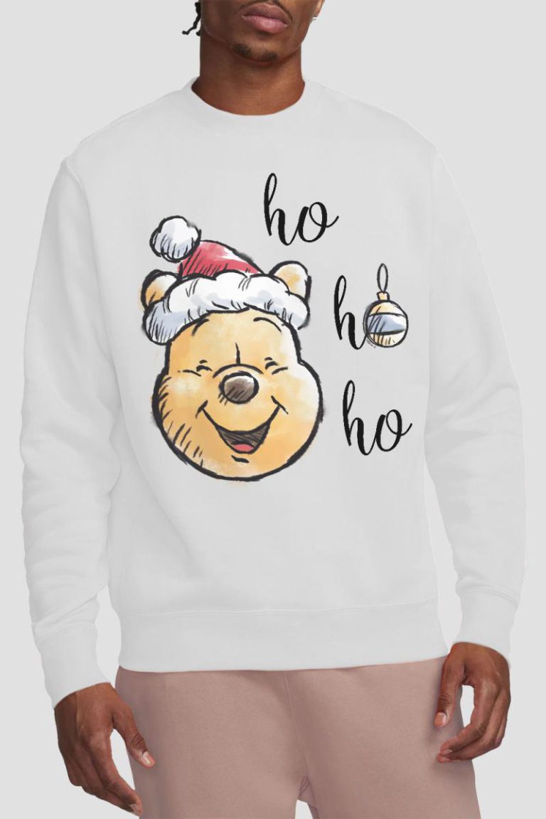 Winnie The Pooh Ho Ho Ho, Merry Christmas Sweatshirt White from Debenhams