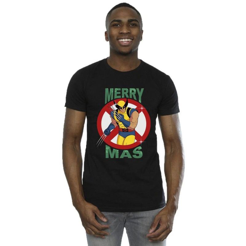 Wolverine Cotton Christmas T-Shirt from Debenhams