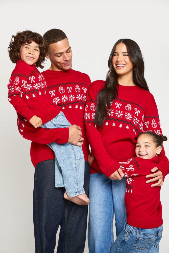 Womens Matching Family Snowman All Over Fairisle Christmas Jumper from Debenhams
