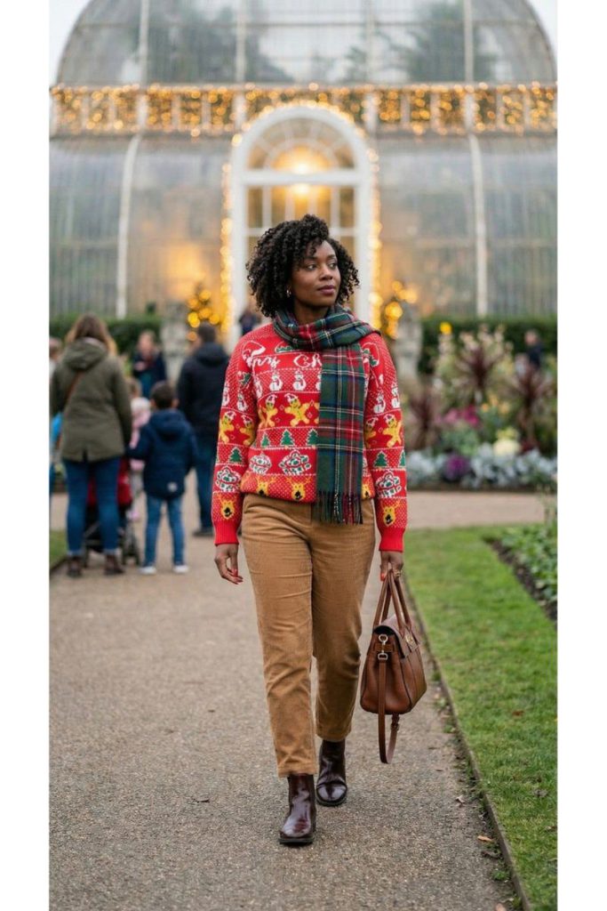 Zailie Christmas Pattern Knitted Jumper from Debenhams